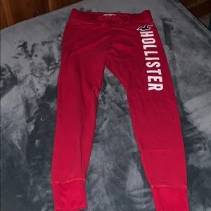 Red Comfortable Hollister Leggings